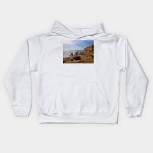 Sea Wave Splash On The Beach Kids Hoodie